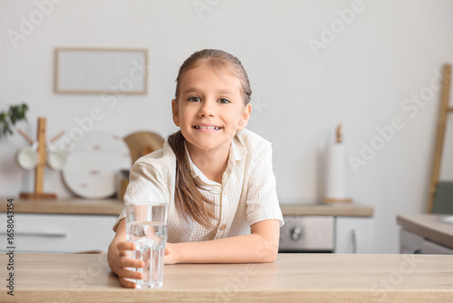 Adorable little girl with g...