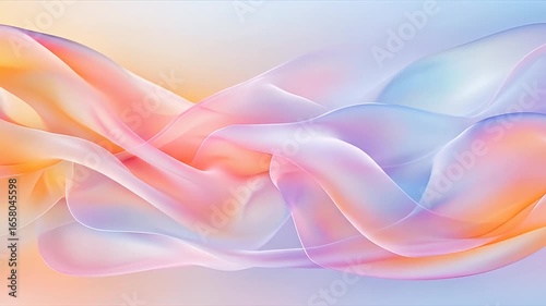 Wallpaper Mural Abstract Pastel Color Flowing Fabric Weave with Soft Light and Gentle Motion Torontodigital.ca