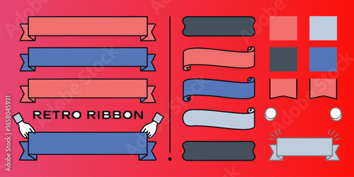 Element design collection for label and logo. Design elements. Vector Illustration