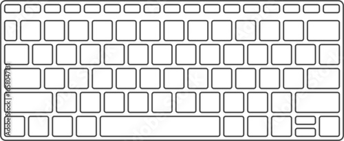 Vector illustration of computer keyboard icon
