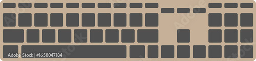 Vector illustration of pc keyboard