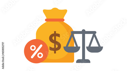 Loan and Debt Management Vector Illustration