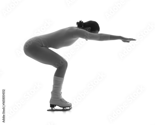 Silhouette of female figure...