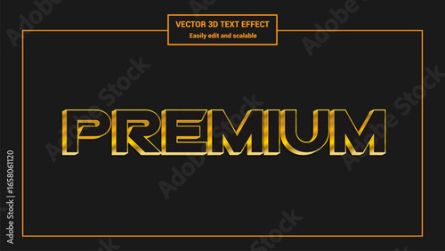 Premium 3D Editable Text Effect