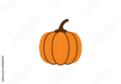Stylized pumpkin illustration for fall season celebration
