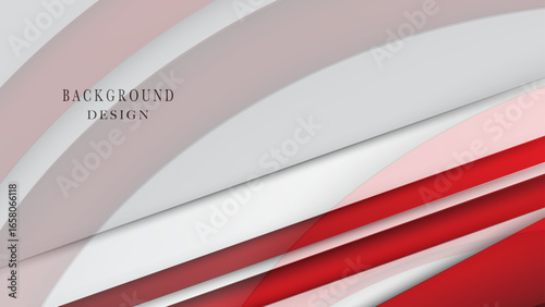 Red white professional geometric background design