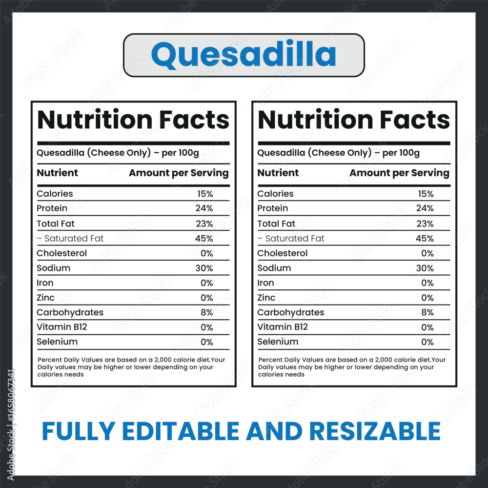 Obraz premium Quesadilla Mexican Dish Illustration Vector Design