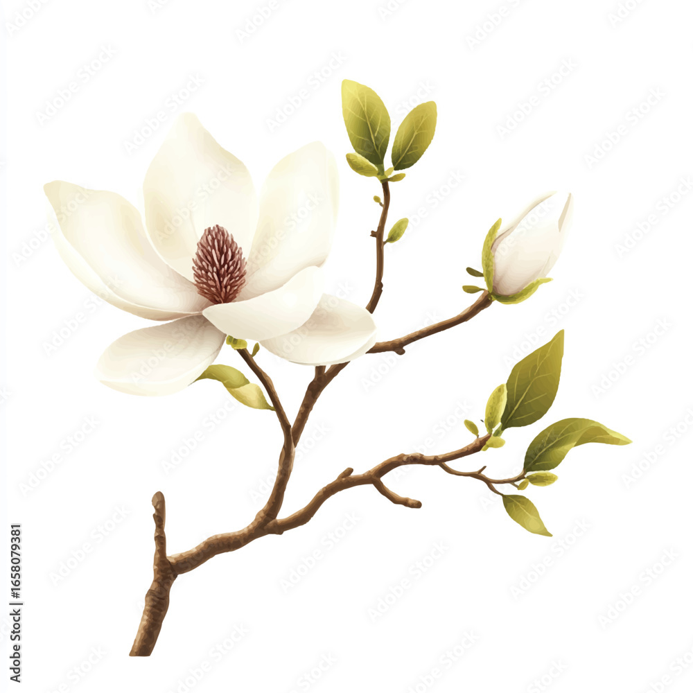 Fototapeta premium a magnolia branch