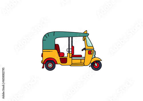 icon of an auto rickshaw (tuk-tuk)