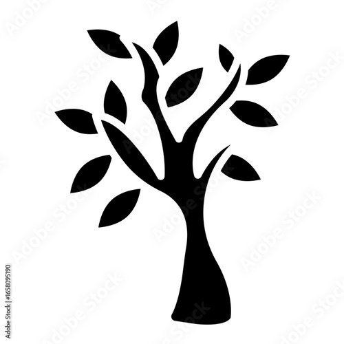 Olive Tree Vector Icon