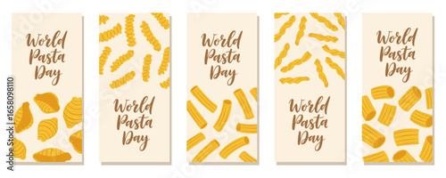 World Pasta Day vertical banners, perfect for social media stories, menus, or event promotion.