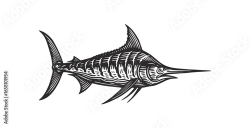 a swift marlin, showcasing speed and strength.