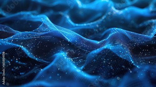 Abstract mesh background illustration with modern 3d style composition