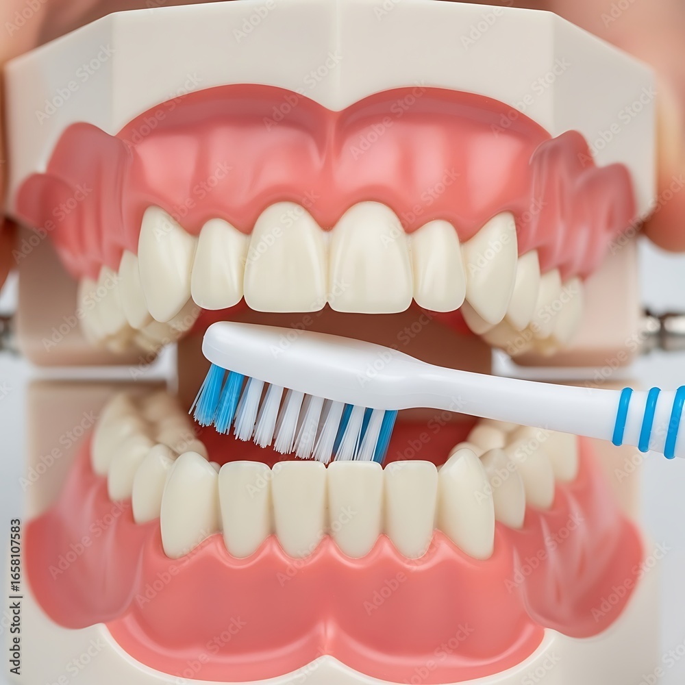 Obraz premium tooth and toothbrush