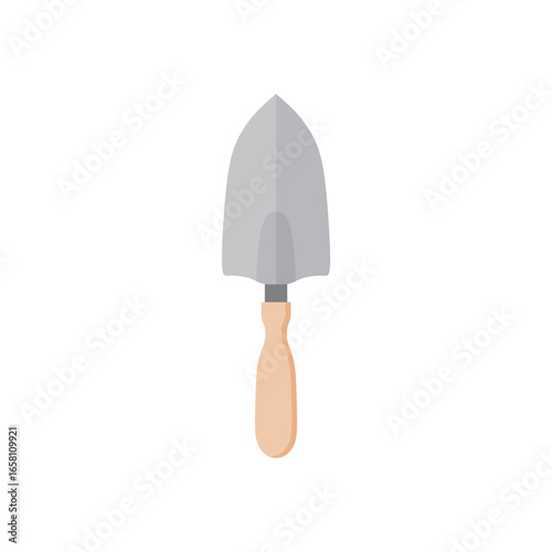trowel flat design vector illustration isolated on white background. Putty knife illustration. masonry tool for plastering and smoothing construction equipment