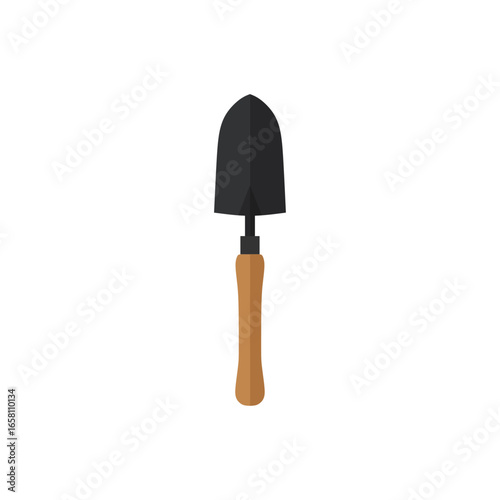 trowel flat design vector illustration isolated on white background. Putty knife illustration. masonry tool for plastering and smoothing construction equipment
