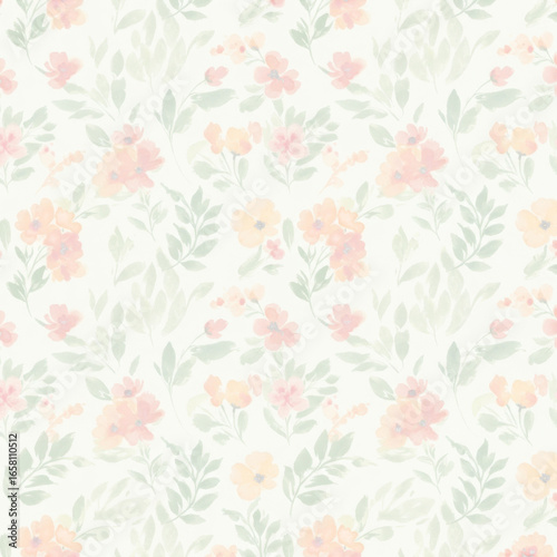 Wallpaper Mural Floral pattern isolated on transparent background Torontodigital.ca