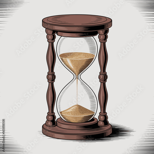 hourglass with sand