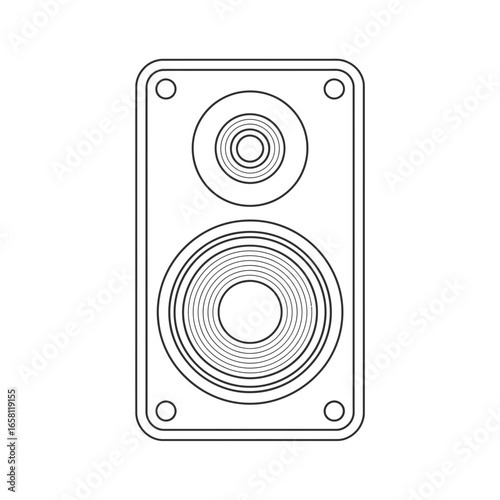 speaker isolated on white background