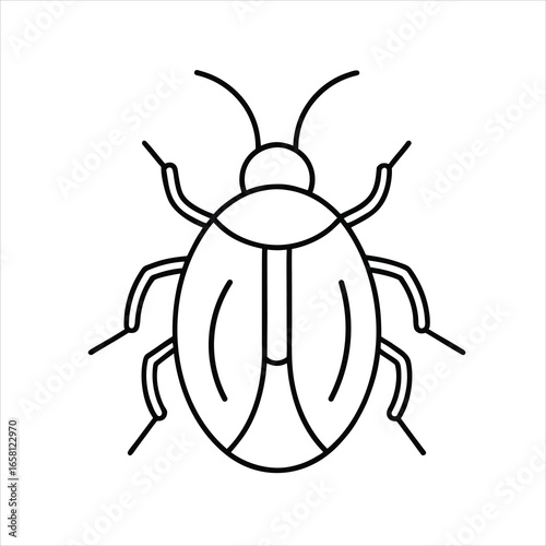 computer bug vector illustration