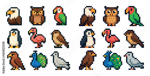 Pixel Bird Icons