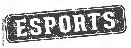 esports rectangular sign. esports stamp