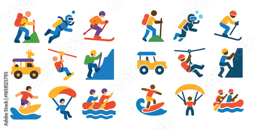 Adventure Icons Grid