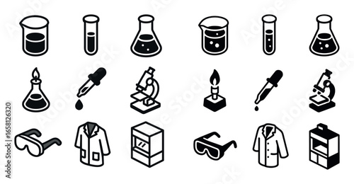 Chemistry Lab Icons