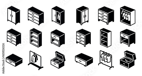 Bedroom Storage Icons