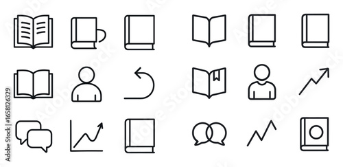 Minimalist Literature Icons