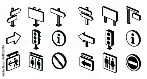 Isometric Communication Icons