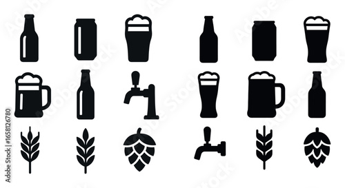 Alcohol Icon Grid