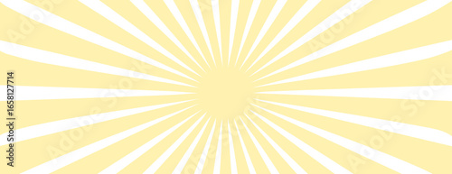  Simple background with yellow stripes. Sunburst radial vector.