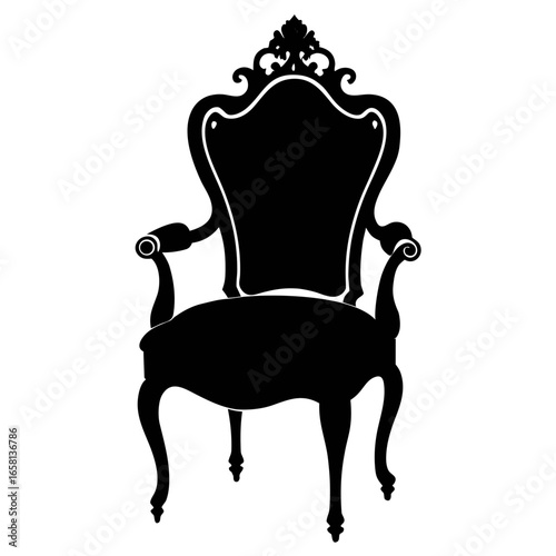 luxury ghost chair silhouette black victor design
