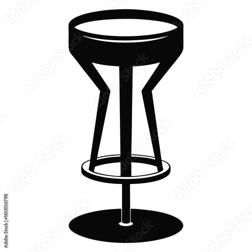 lass bar stool victor black design