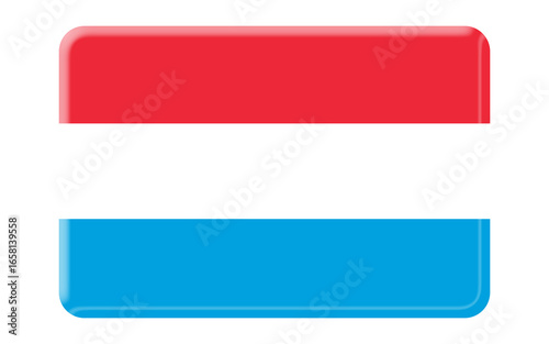 State flag of the European country Luxembourg | 3D Luxembourg Flag
