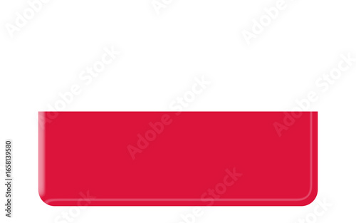 Republic of Poland Flag Icon | 3D Flag of Poland