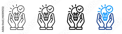 Problem Solving Icon Different Style Outline Collection Set
