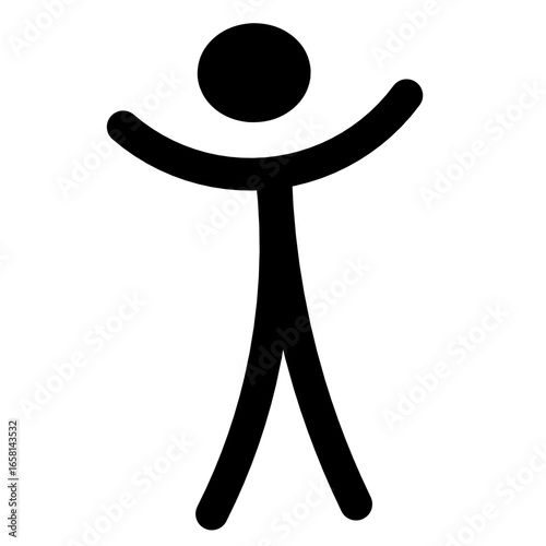 various poses of a person,people are standing, figurines, stick man, pictograms, icons of people isolated on a white background