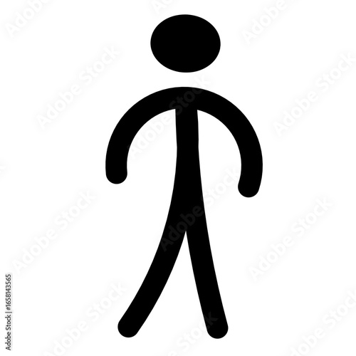 various poses of a person,people are standing, figurines, stick man, pictograms, icons of people isolated on a white background