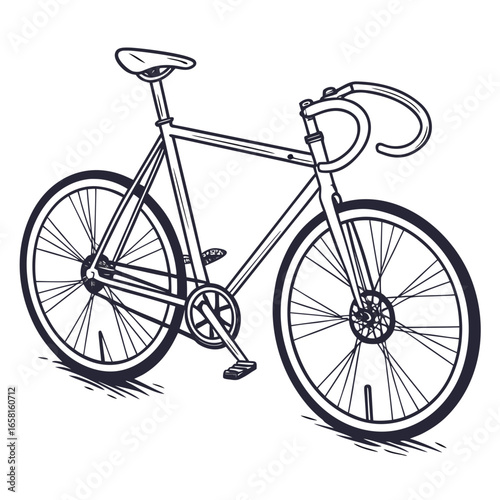 Retro Bicycle Illustration
