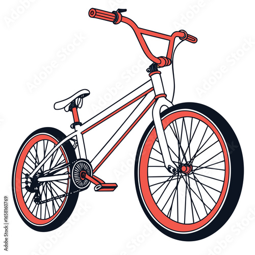 Minimalist BMX Bike Illustration