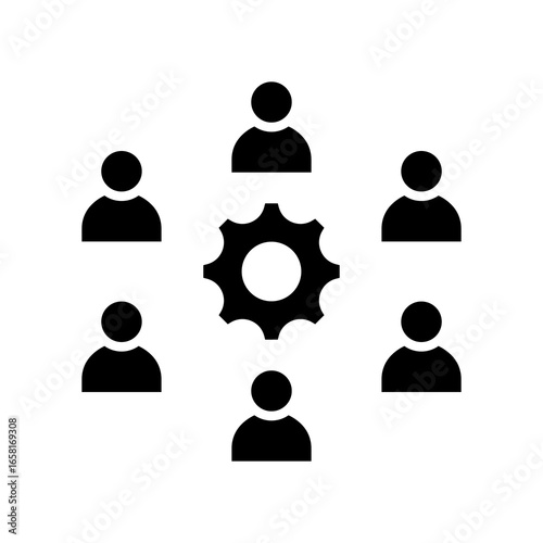 Work Force glyph icon