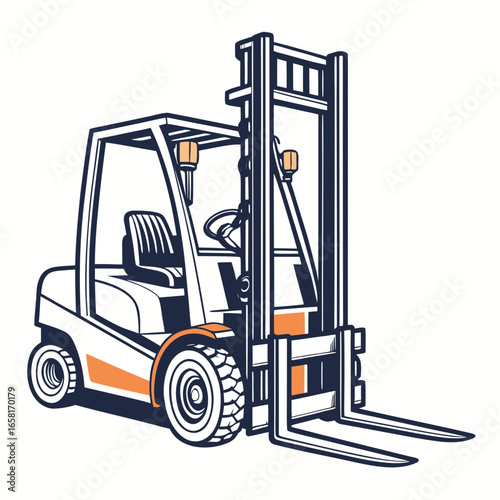Forklift Truck Illustration