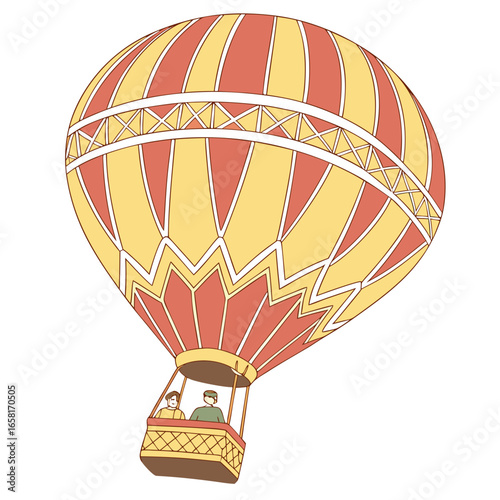 Vibrant Hot Air Balloon Scenic Flight
