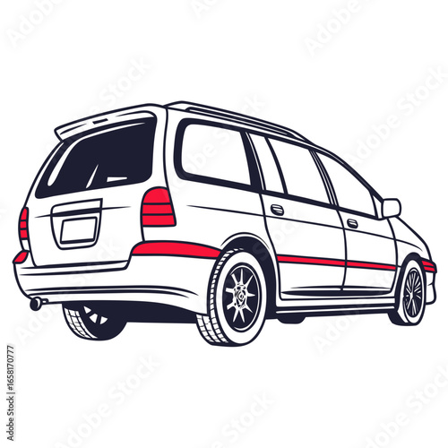 Classic Station Wagon Illustration