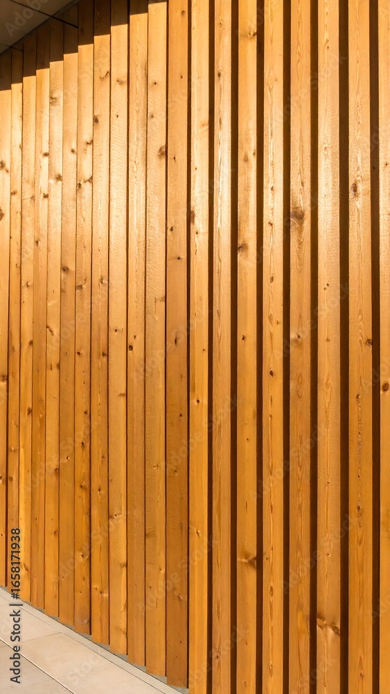 Fototapeta premium Wooden wall cladding