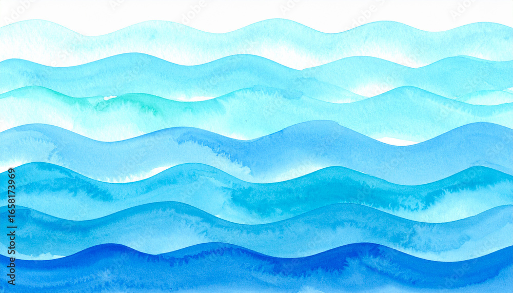 Fototapeta premium The image shows a series of horizontal, undulating lines that mimic ocean waves