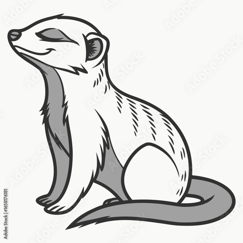 Smiling Meerkat Illustration