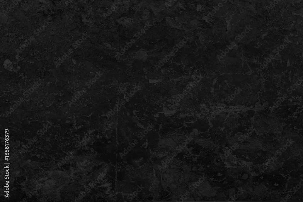 Naklejka premium Black Concrete and Slate Grunge Texture, Abstract Dark Moody Background